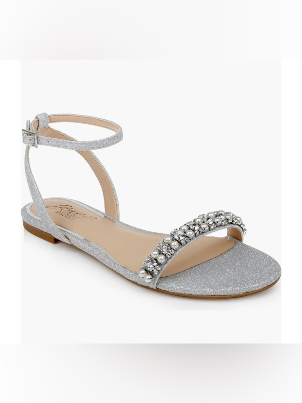 New  Jewel Badgley Mischka
Daria Ankle Strap Sandal 6.5